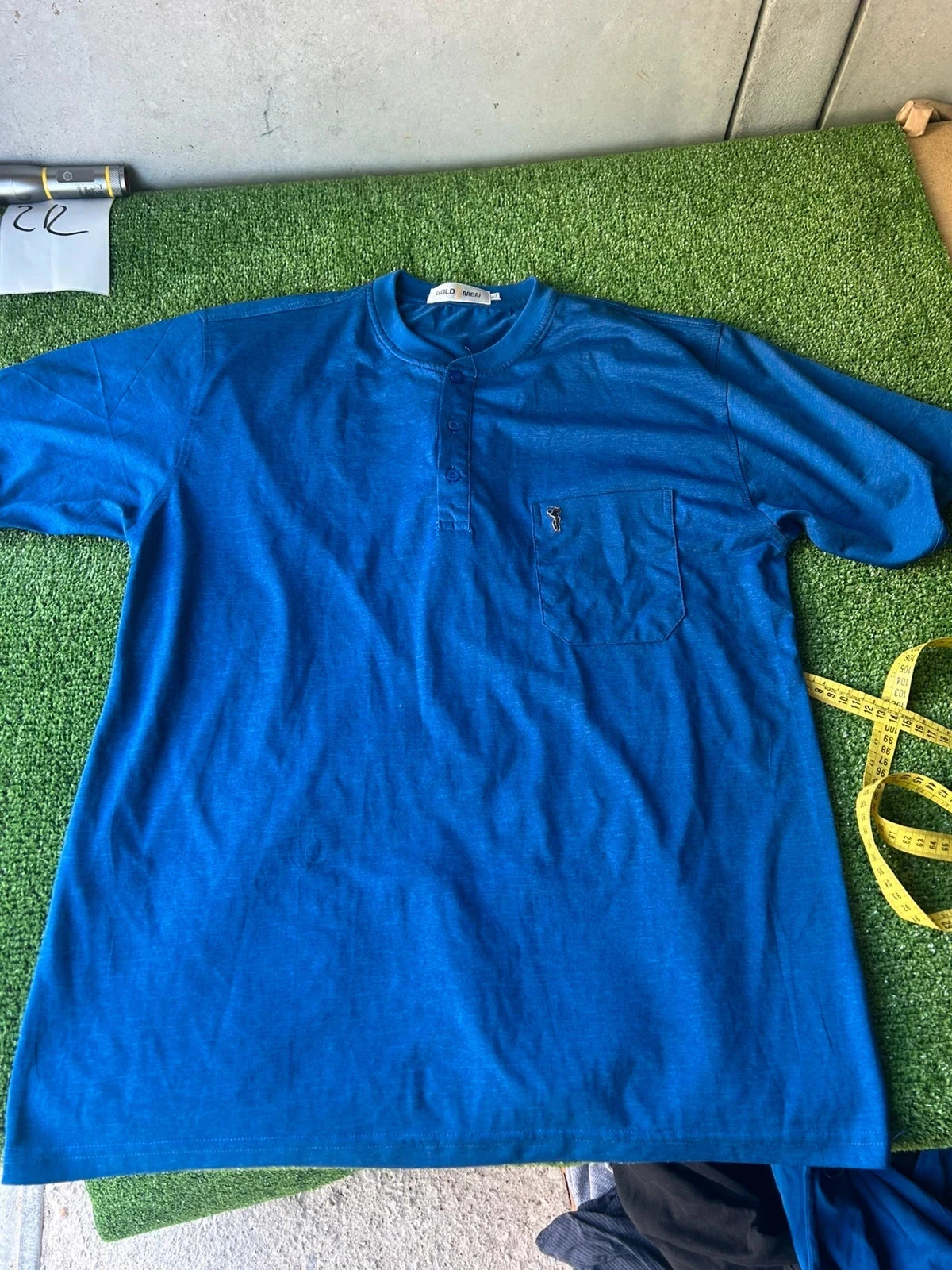 Polo bleu marine gold men